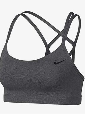 Nike Gray Strappy Sports Bra